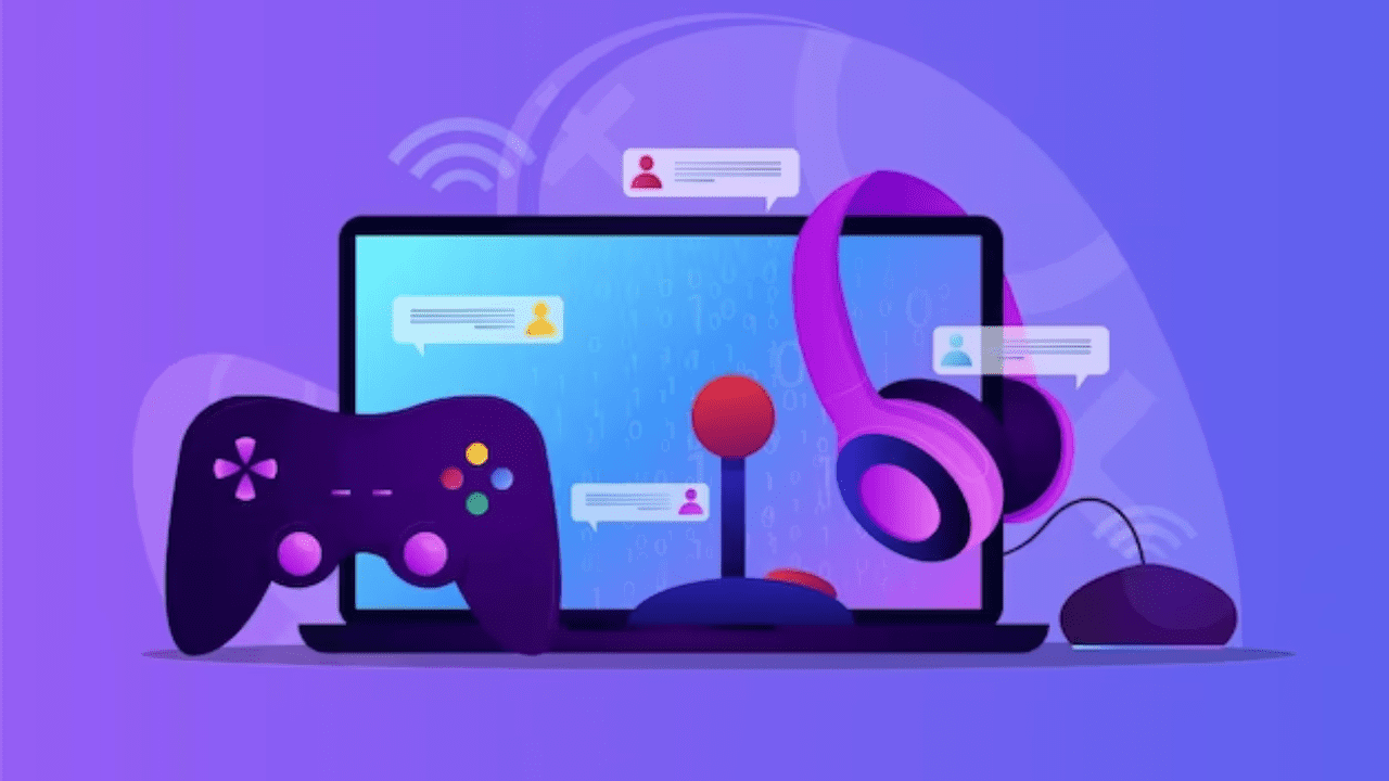 Gaming controle, headphone and computer screen Unleash the Power of Retrogaming Across Multiple Platforms